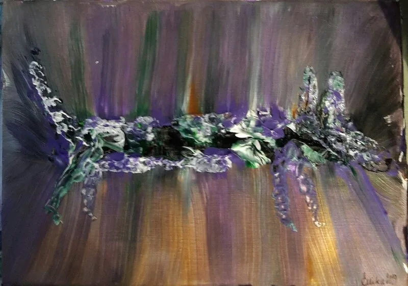 Akrylmålning Lången av Ellinor Karlsson