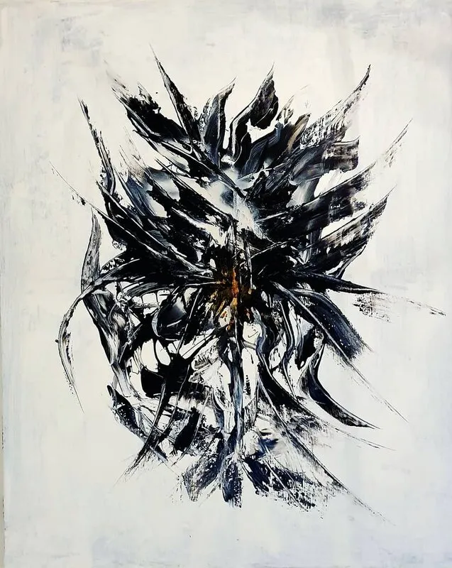 Akrylmålning Divine Intervention IV av Tobias Staaf