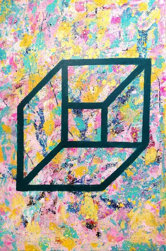 Akrylmålning Get // Out there av Siri Wallander