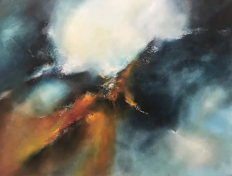 Oljemålning Change av Maria Biederbeck