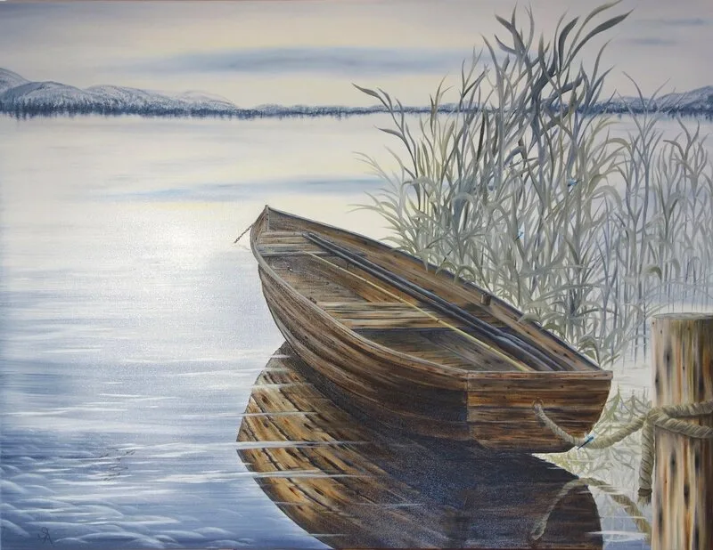 Oljemålning Peacefully av Susann Andersson