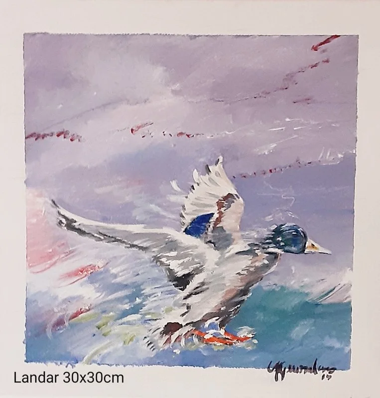 Akrylmålning Landar av Ulf Germundsson