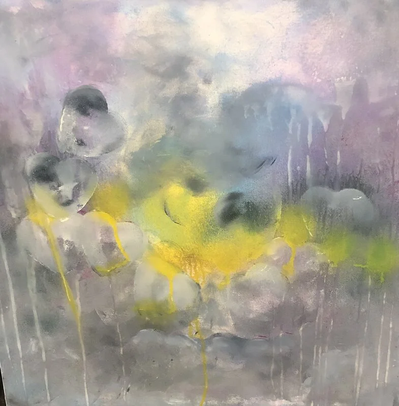 Akrylmålning Leken av Britt Öhman Rautio