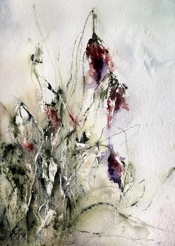 Akvarell Caresses of the wind av Dana Ingesson