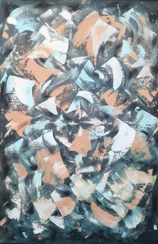 Akrylmålning Ocean Swirls av Artbymiss.j