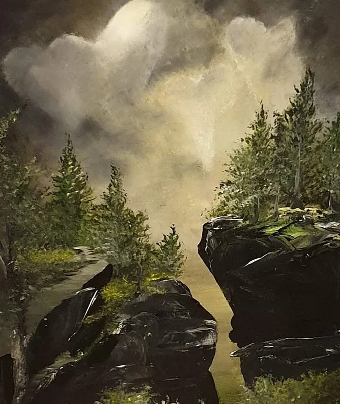 Akrylmålning Kära hjärtanes av Jennie Lindborg