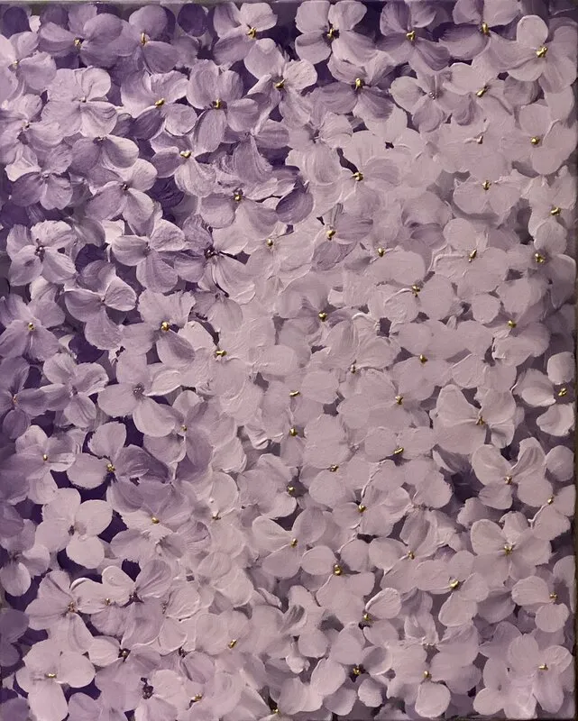 Akrylmålning Lilacs av Annette Landin