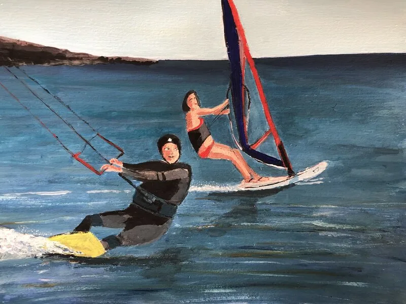 Akrylmålning Summertime av Anders Gabrielsson