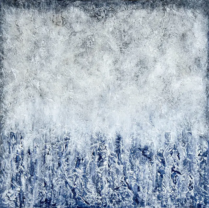 Akrylmålning Little blue av Lena Johnson