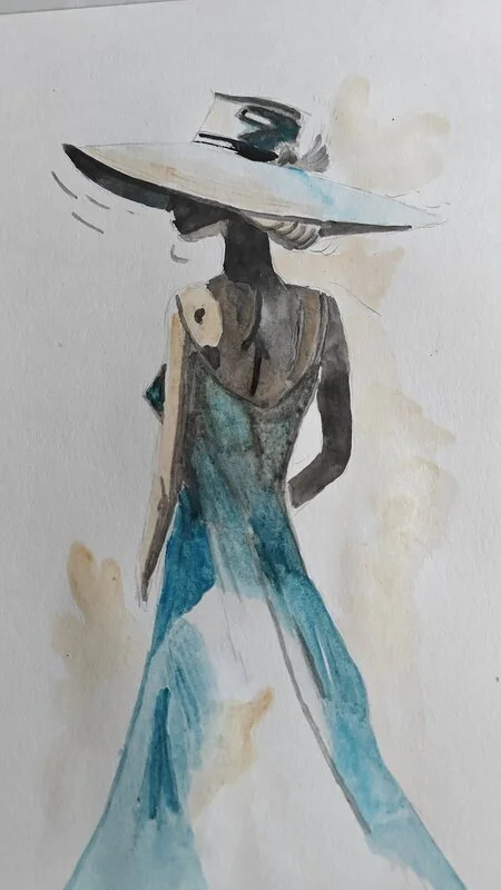 Akvarell In mood av Isabella Nyiri