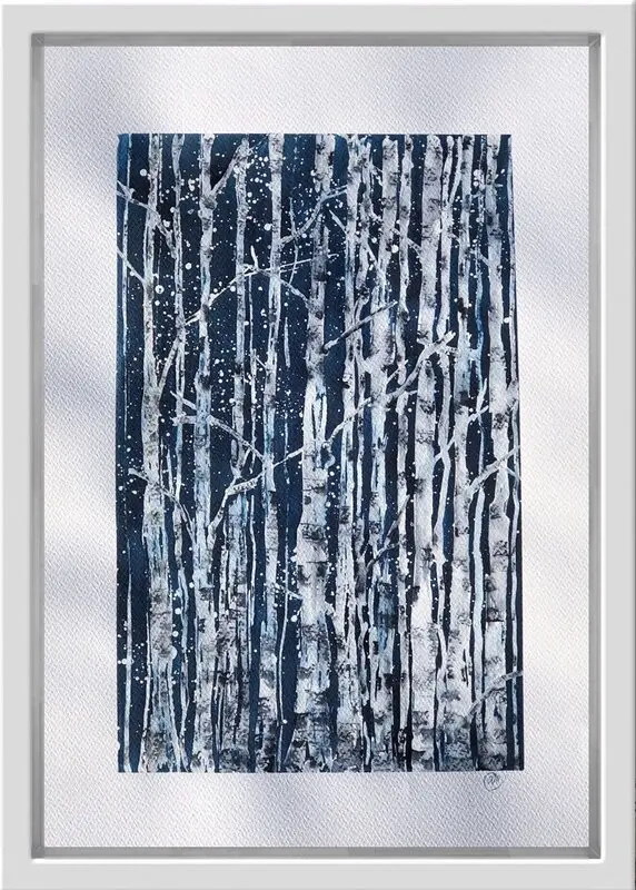 Akvarell Midnight blue av Annette Landin