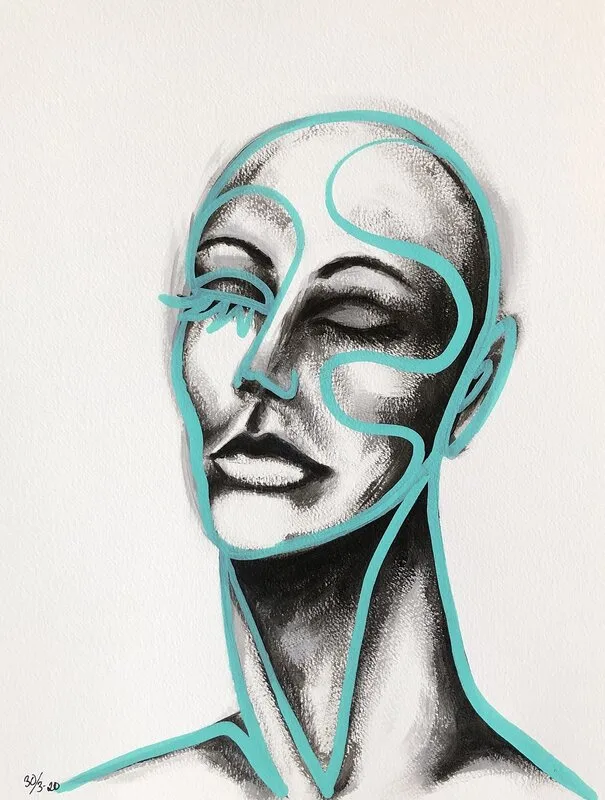 Akrylmålning av Susanne Cederlund