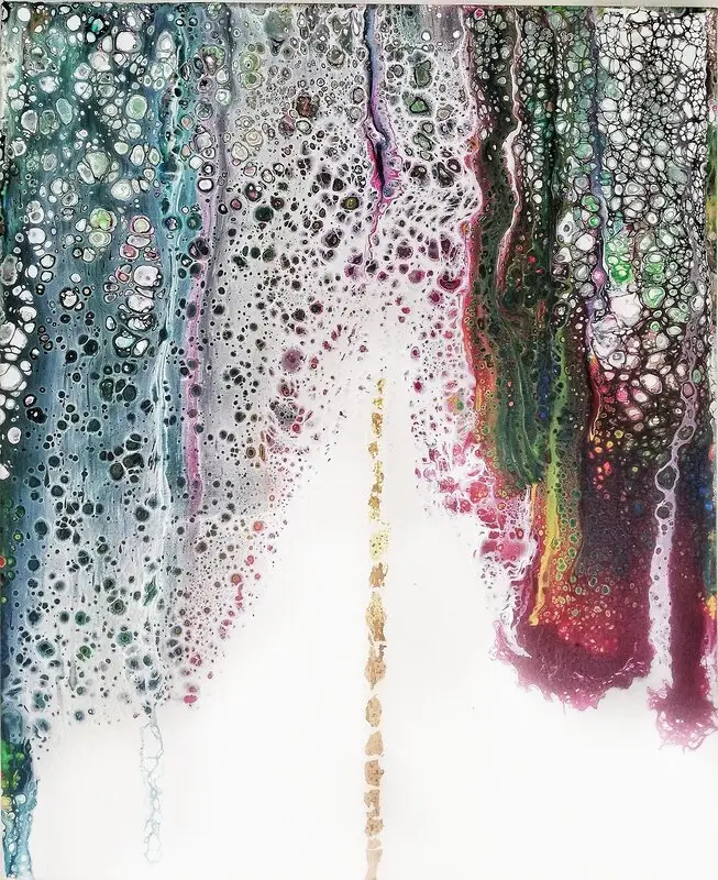 Akrylmålning Poppies av Helena Mernissi