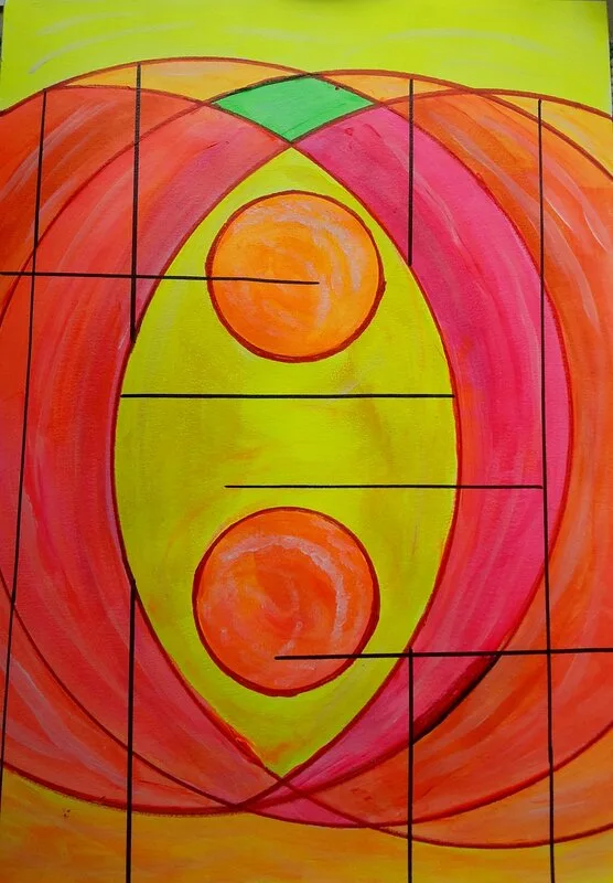 Akrylmålning Fruit time av Ellinor Karlsson