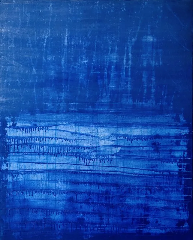 Akrylmålning Blueish av Annette Landin
