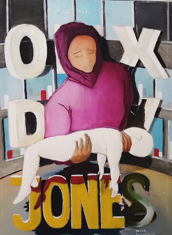Oljemålning Index av Jan Sunden