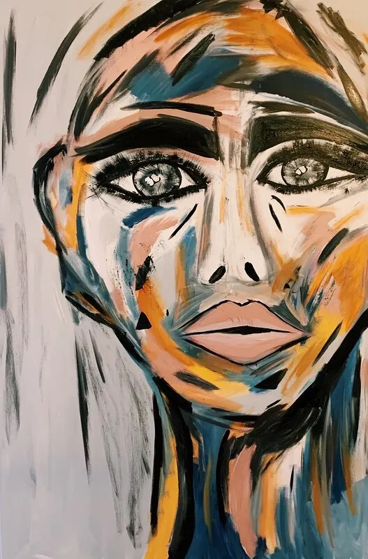 Akrylmålning 1041 av Amanda Egnell / Galleri Egnell
