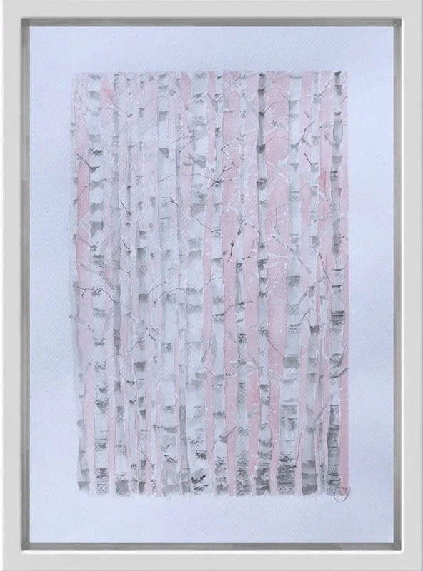 Akvarell Soft pink av Annette Landin