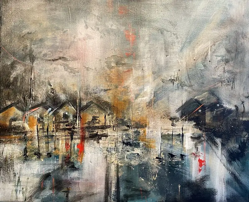 Akrylmålning av Linda Lundin