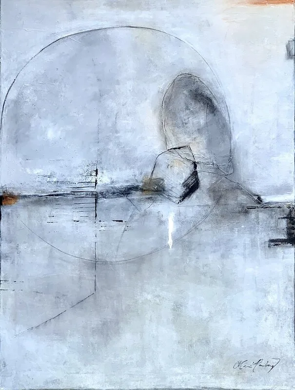 Akrylmålning Tillsammans av Maria Hamberg