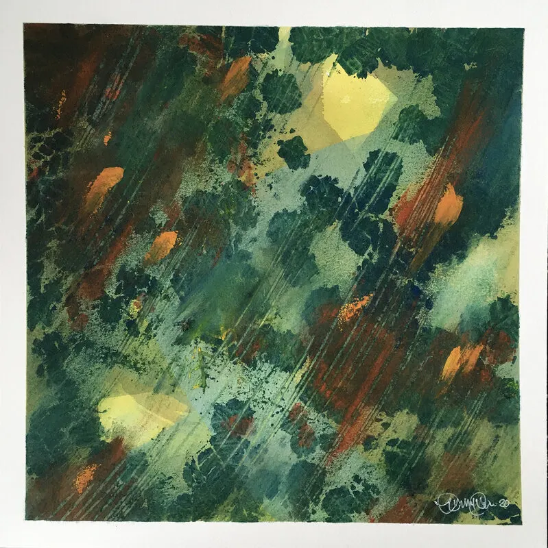 Solskimmer genom lövverket av Lennart Jensen