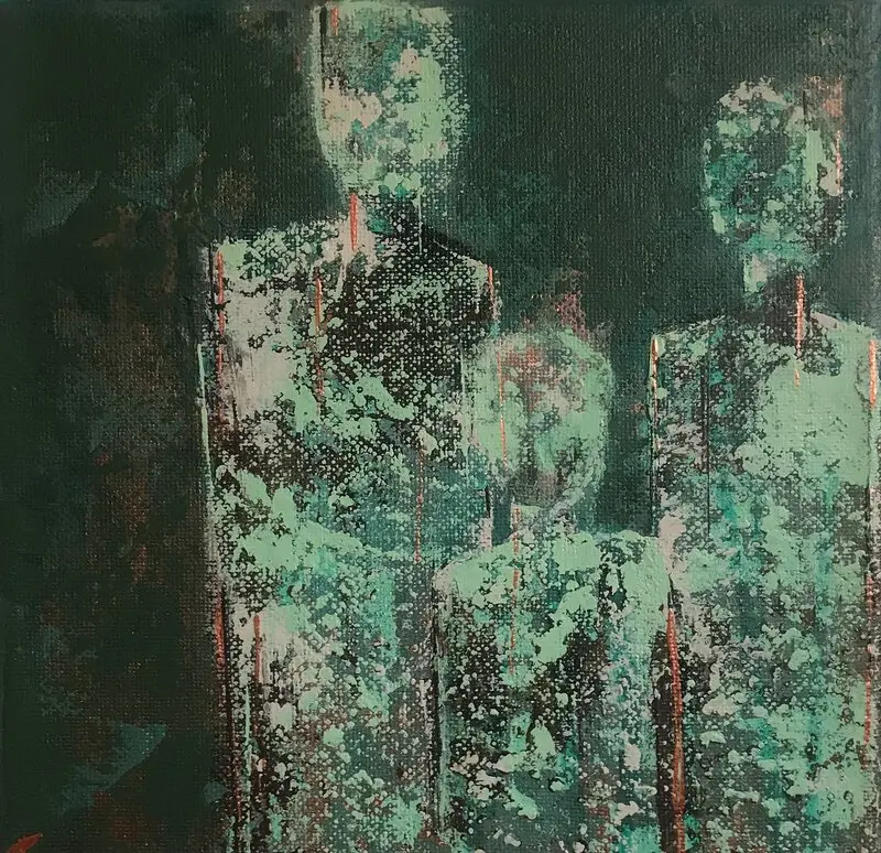 Akrylmålning William av Camilla Qvarnkullen