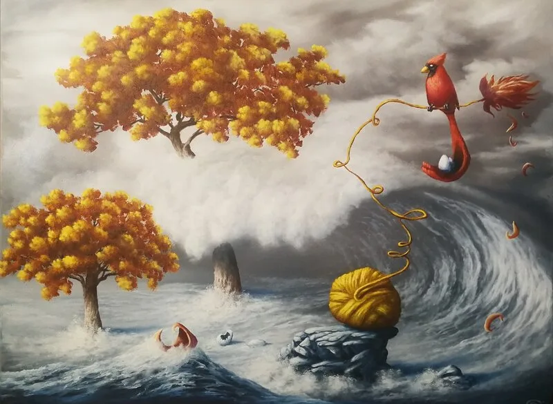 Oljemålning The Guardian av Alexander Sirén