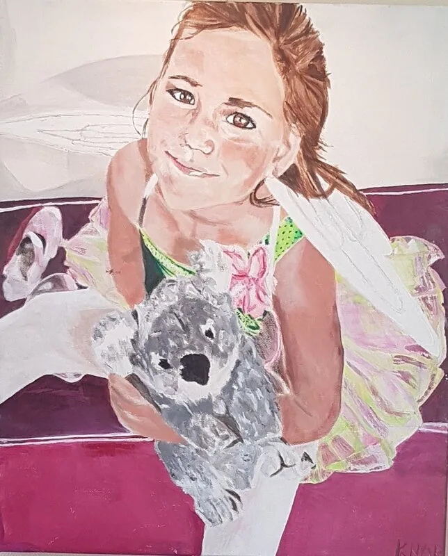 Akrylmålning Nostalgie Feline, 2013 Los Angelos av Carmen De Bruijckere