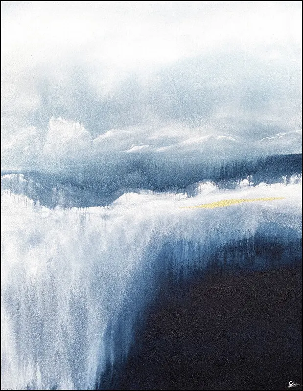 Akrylmålning No.200702, North av Stellan Fine Art