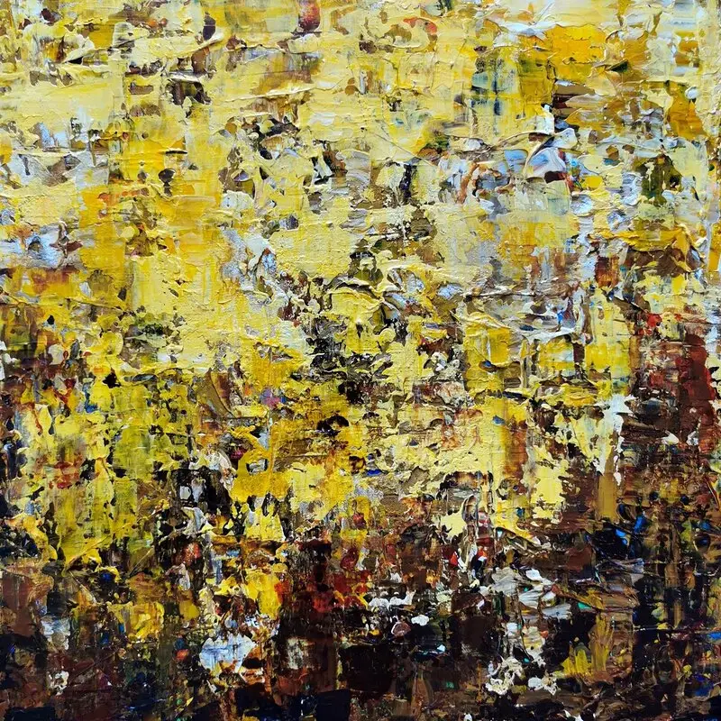 Akrylmålning Abstract series 01 av Paula Rindborg