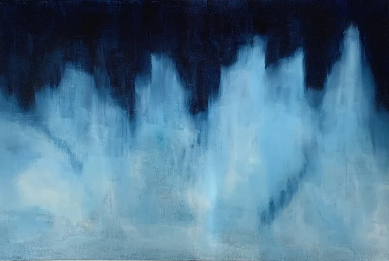 Akrylmålning Heavy rain av Peter Frejeberg