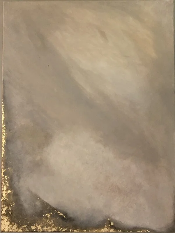 Akrylmålning Goldstreak1 av Michelle Harrison Petersson