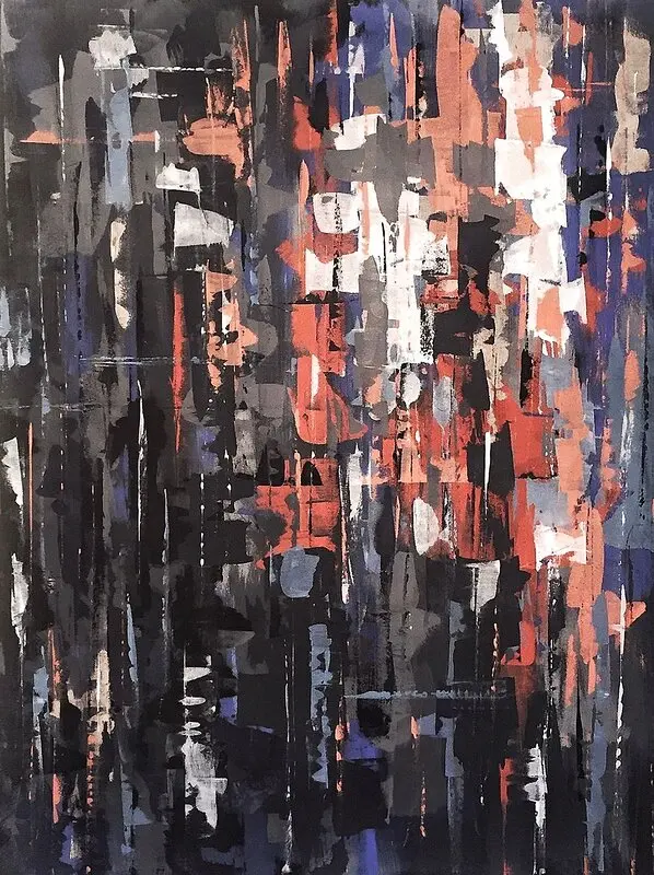 Akrylmålning World av Helena Christensen