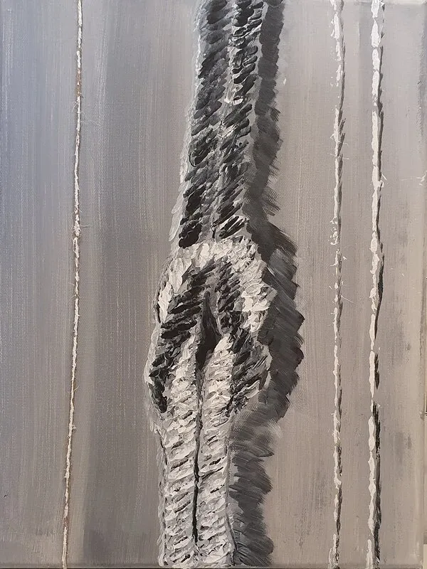 Akrylmålning Knop av Malin Nyqvist