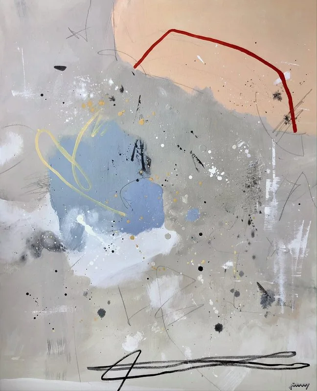 Akrylmålning Raw Canvas No. 13 av Jimmy Ralsmark