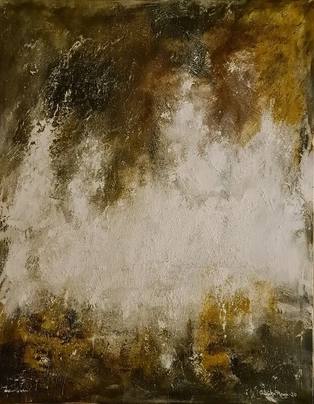 Akrylmålning Ljuset i tunneln. av Annika Ranje