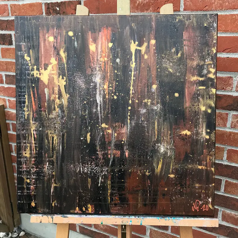 Akrylmålning av Nina Gitsér