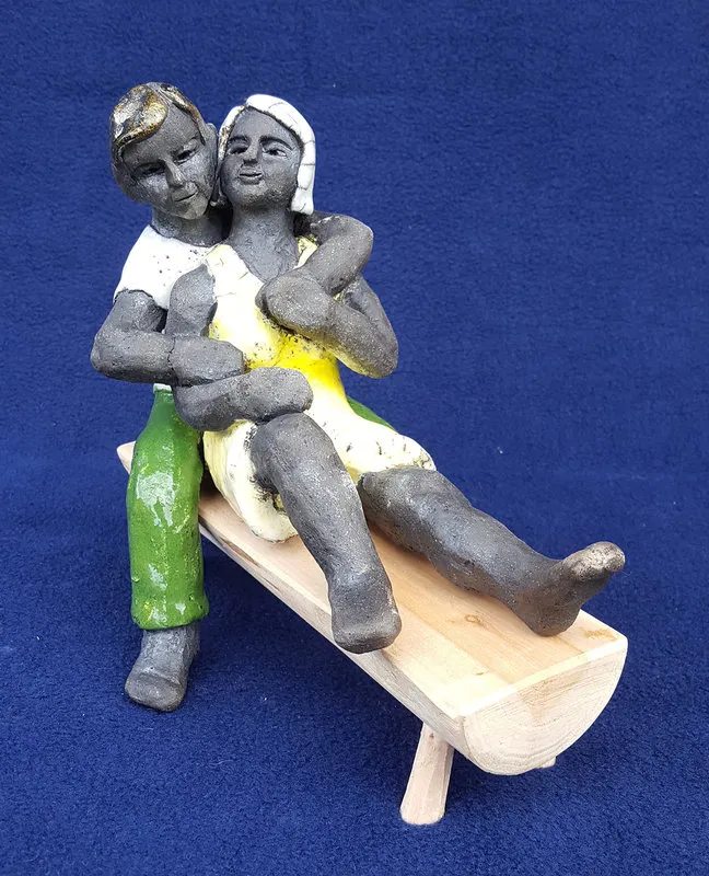 Skulptur Förälskelse av Meith Fagerqvist