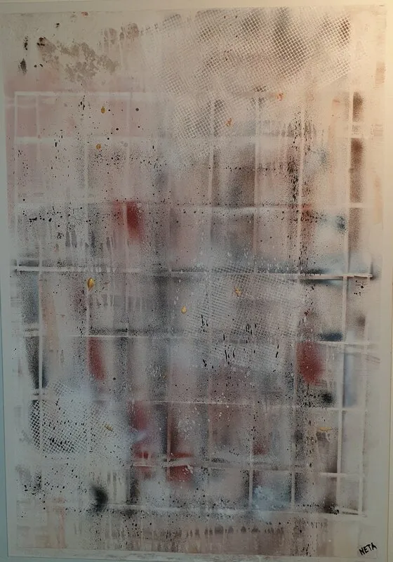 Akrylmålning Dimman av Agneta Nilsson