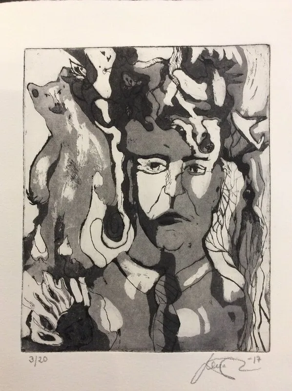 Man med slips av Lena Öhman