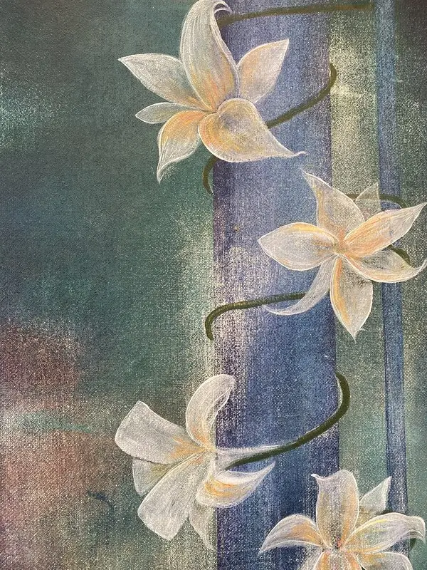 Akrylmålning Series of Dreams av Liane Åsberg