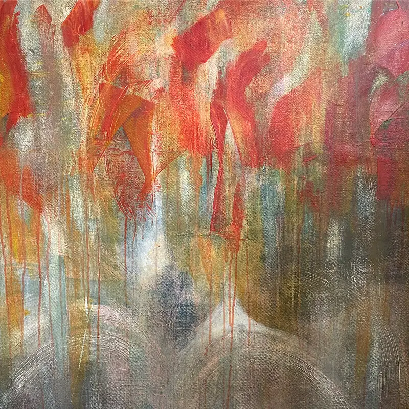 Akrylmålning Simple Twist of Fate av Liane Åsberg