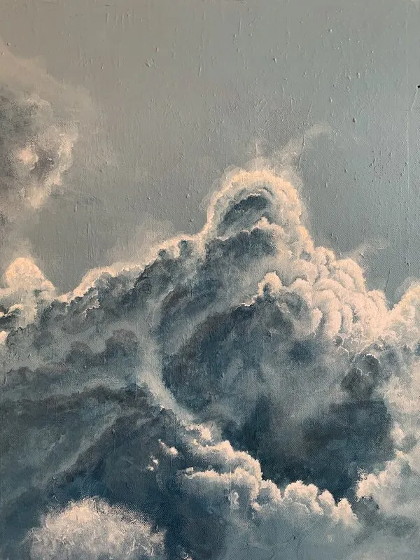 Akrylmålning Clouscape no 6 av Hanna Sandberg
