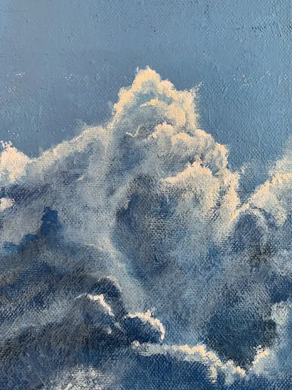 Akrylmålning Cloudscape no 7 av Hanna Sandberg