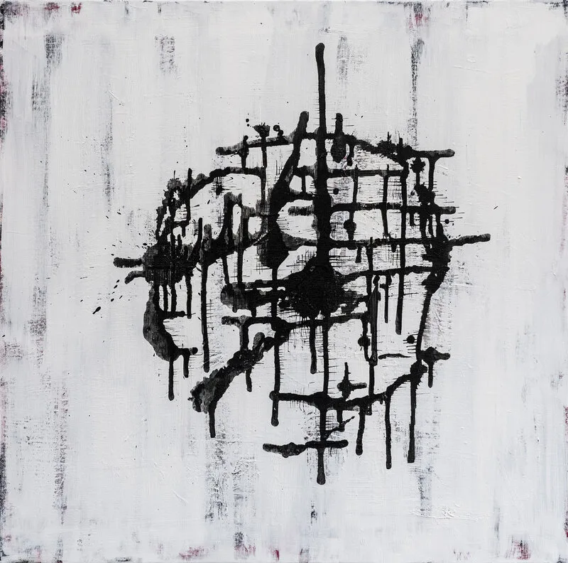 Akrylmålning Sliding doors av Siiri Julge Alvemyr