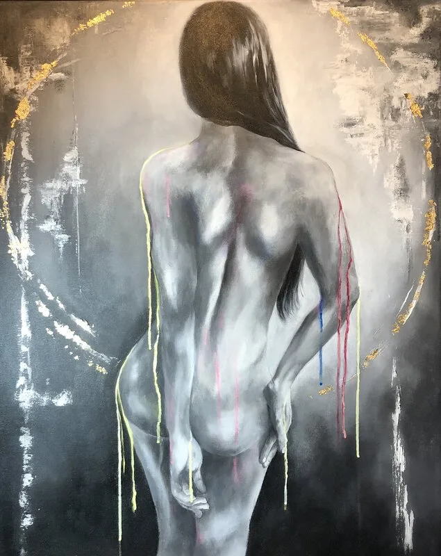 Akrylmålning Dreams av Karina Hyvönen