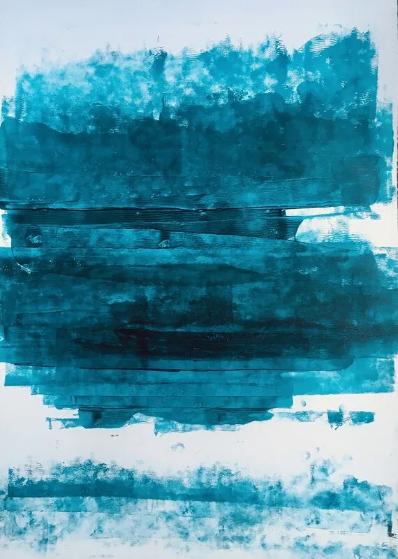 Akrylmålning Thalassa av Judith Rabecq