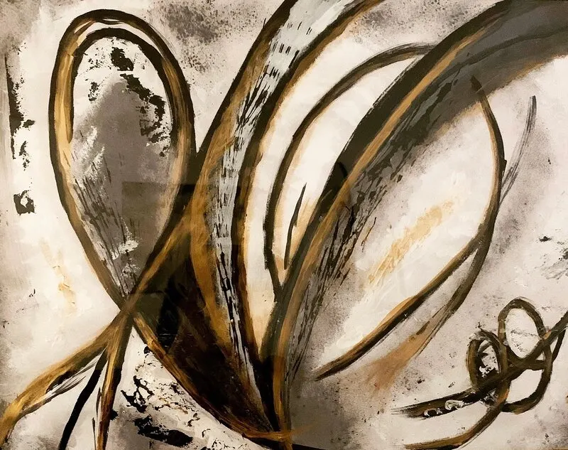 Akrylmålning Elegant heart av Sara Melin