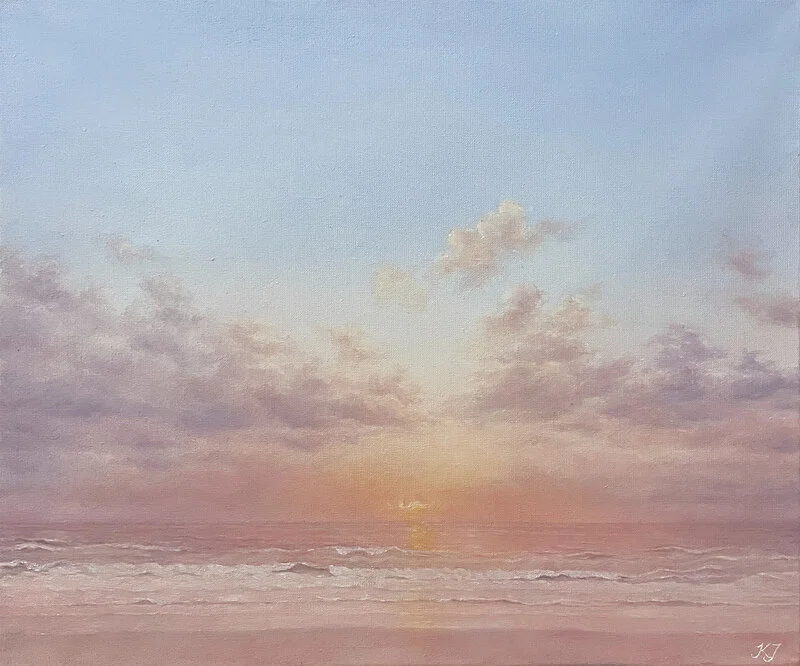 Oljemålning Bliss av Karin Johansson