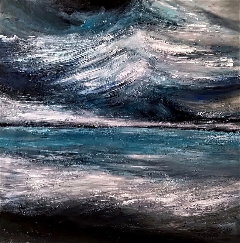 Akrylmålning Stormy av Alexandra Petropoulou
